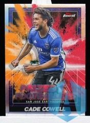 2022 Topps Finest MLS Prized Footballers Fusion Orange/Red Cade Cowell #PFF-10